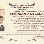 “Festa della Legalità”; Incontro dibattito sul libro R. Livatino alla presenza del S.E. Mon. Damiano presso I.C Bersagliere Urso-Mendola