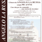 Deputato regionale e nazionale, il favarese Angelo La Russa festeggia i 90 anni. Amici e associazioni lo festeggiano domani al Castello Chiaramonte